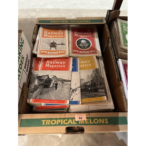 62 - Two boxes of The Railway magazines