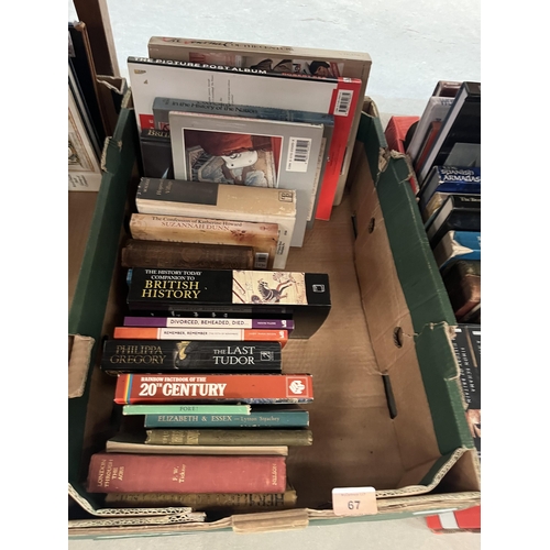 67 - Four boxes of books - history