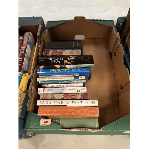 68 - Three boxes of books - general fiction