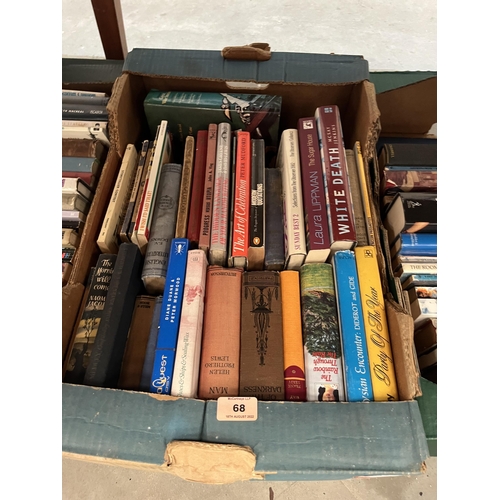 68 - Three boxes of books - general fiction