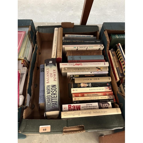 68 - Three boxes of books - general fiction