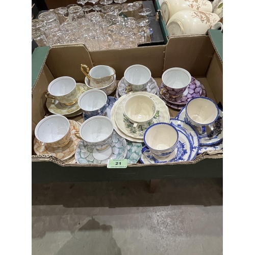 21 - Three boxes of teaware