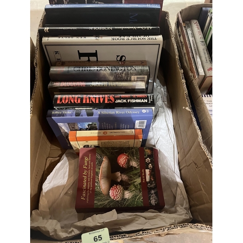 65 - Three boxes of miscellaneous books