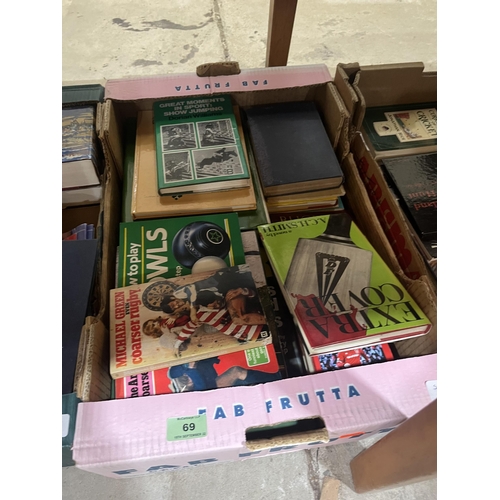 69 - Three boxes of books - sports