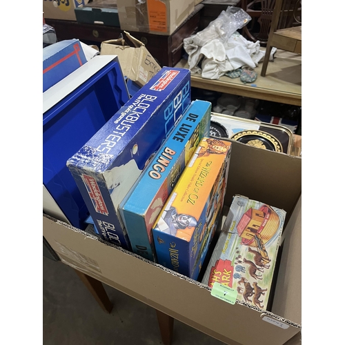 7 - Three boxes of old toys and games