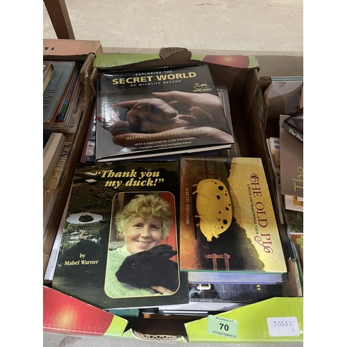 70 - Three boxes of animal books