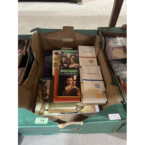 71 - Three boxes of books - foreign languages