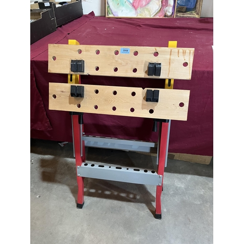 519 - A folding work bench