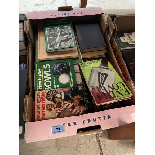 71 - Three boxes of books - sports