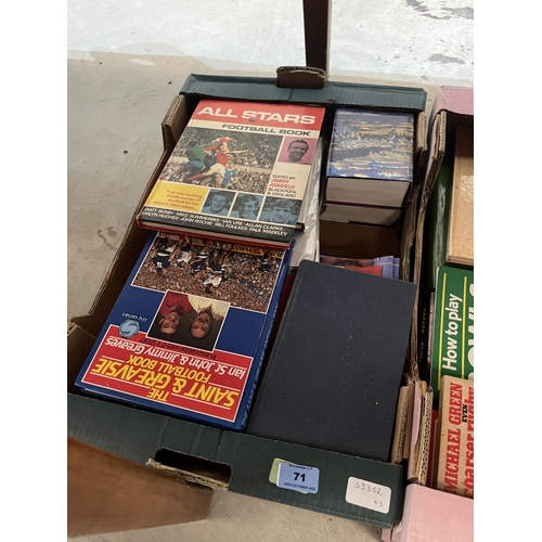 71 - Three boxes of books - sports