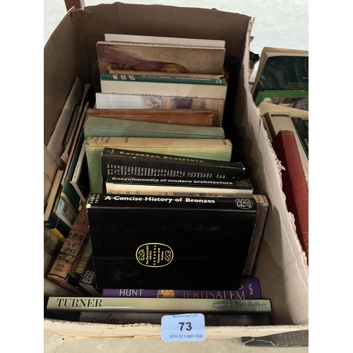 73 - Three boxes of art books