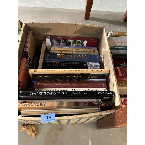 74 - Four boxes of books