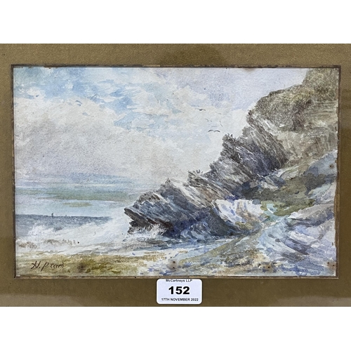 152 - HENRY PEACH. BRITISH Fl. 1894-1928 Scene on the coast. Signed. Watercolour 7' x 10½'