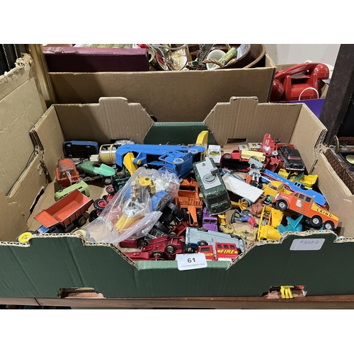 61 - A box of diecast model vehicles