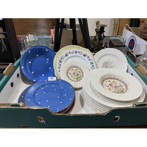 63 - A box of plates