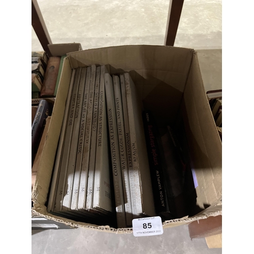 85 - Two boxes of art books