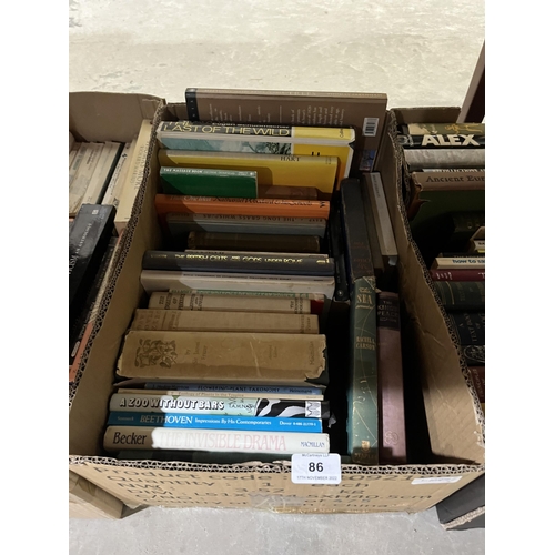 86 - Two boxes of books