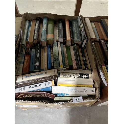 88 - Four boxes of books