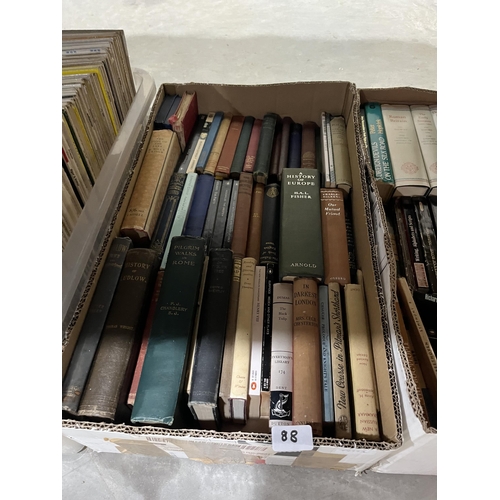 88 - Four boxes of books