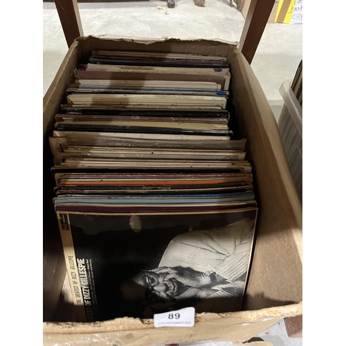 89 - Three boxes of LP records