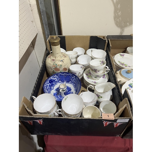 1 - A quantity of teaware and other ceramics