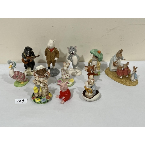 109 - Twelve Beswick figures. Not boxed.