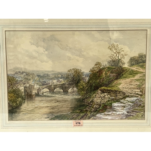 176 - FREDERICK HENRY HENSHAW. BRITISH 1807-1891 Ludford, Ludlow, Shropshire. Signed, dated 1871 and inscr... 