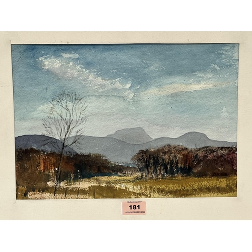 181 - STANLEY CLARE GRAYSON. BRITISH 1890-1967 An extensive landscape. Inscribed verso and dated 1934. Wat... 