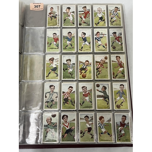 307 - An album of 40 sets of cigarette cards