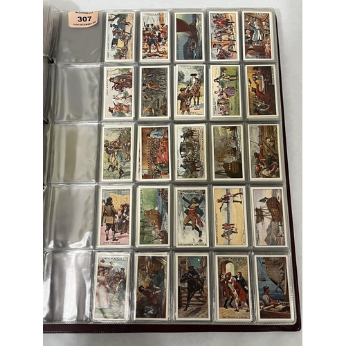 307 - An album of 40 sets of cigarette cards