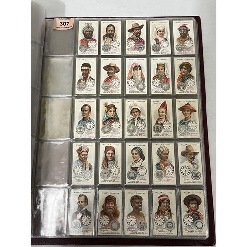 307 - An album of 40 sets of cigarette cards