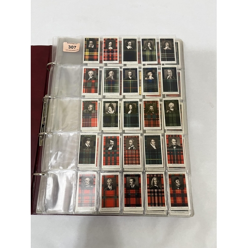 307 - An album of 40 sets of cigarette cards