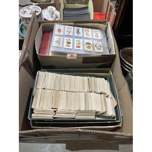 41 - A large collection of cigarette cards