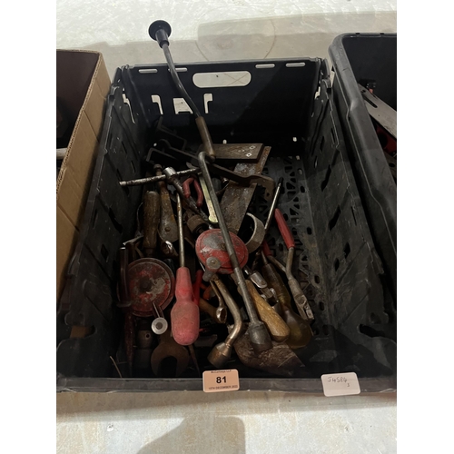 81 - Three boxes of tools