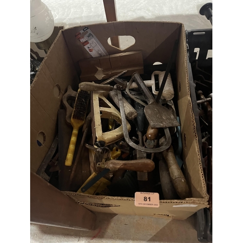 81 - Three boxes of tools