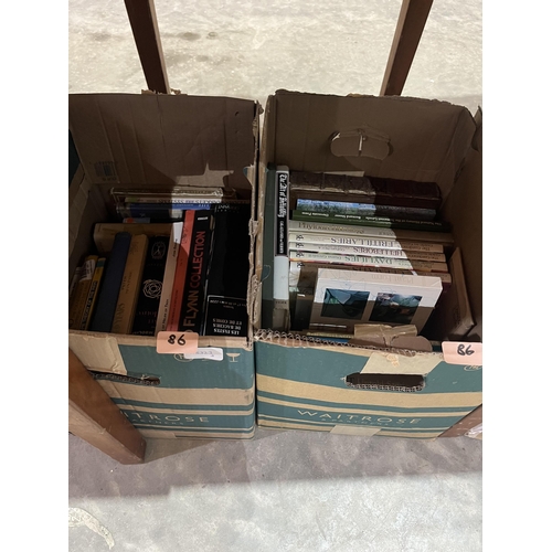 86 - Five boxes of books