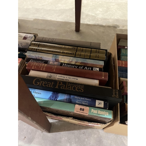 88 - Two boxes of art books