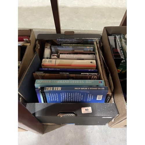 93 - Three boxes of books