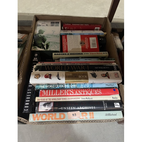 93 - Three boxes of books