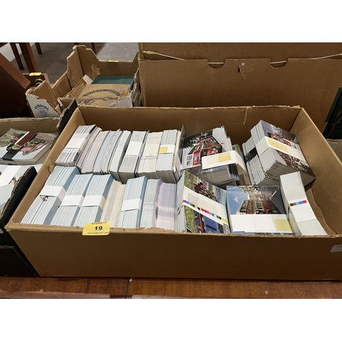 19 - Two boxes of postcards