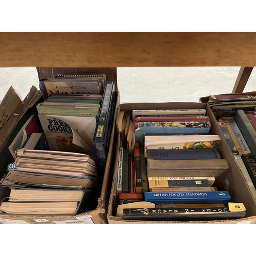 58 - Five boxes of books