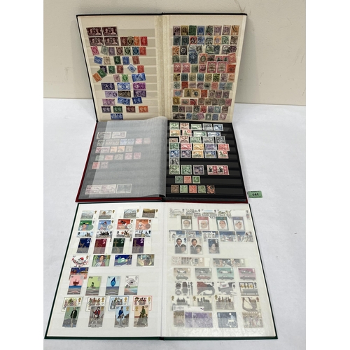 141 - Five albums of stamps