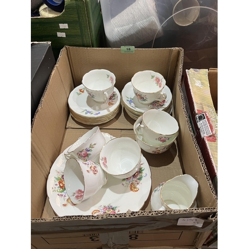 18 - Three boxes of teaware