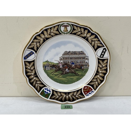 220 - A Spode limited edition 'The Derby Plate' No. 923/1000. 11' diam.