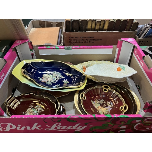 29 - Two boxes of Carlton Ware etc.