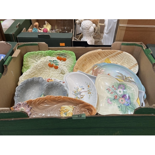 52 - Two boxes of bowls and dishes