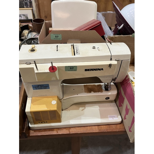 57 - A Bernina Record sewing machine with accessories