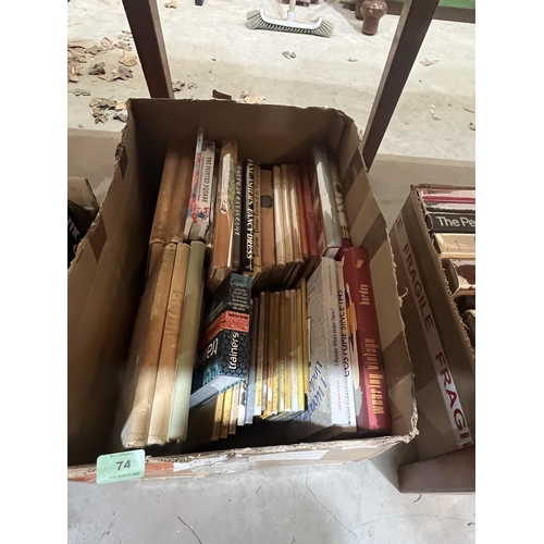 74 - Two boxes of fashion and costume books