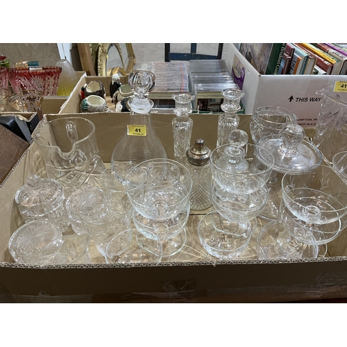 41 - A collection of cut and other glassware