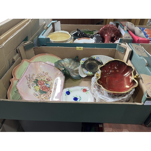 52 - Two boxes of ceramics